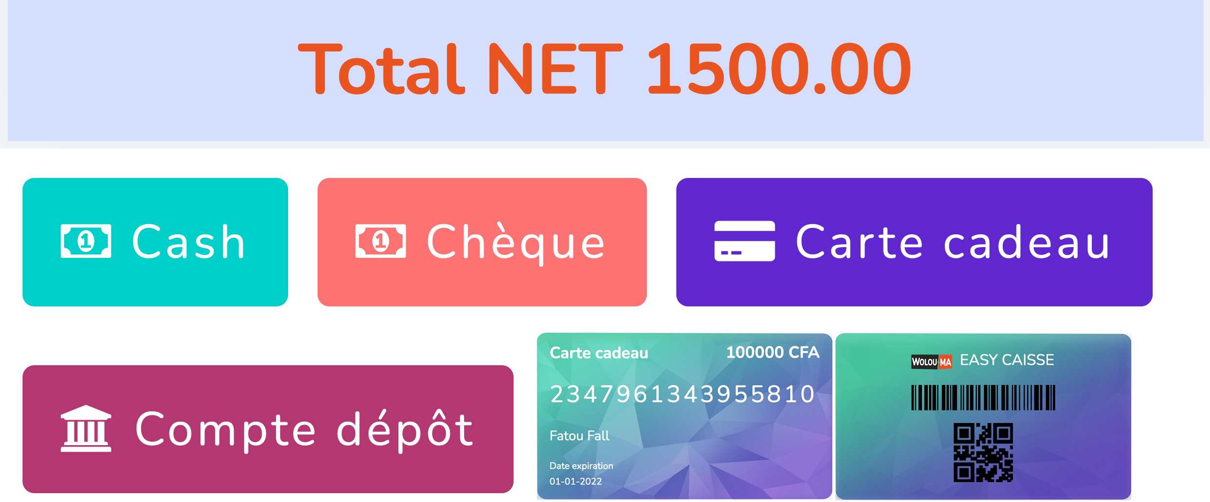 Rationalisez les ventes grâce aux modes de paiement intégrés